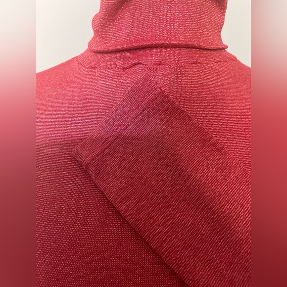NWT Michael Stars Shiny Red Turtleneck!! - Picture 3 of 9